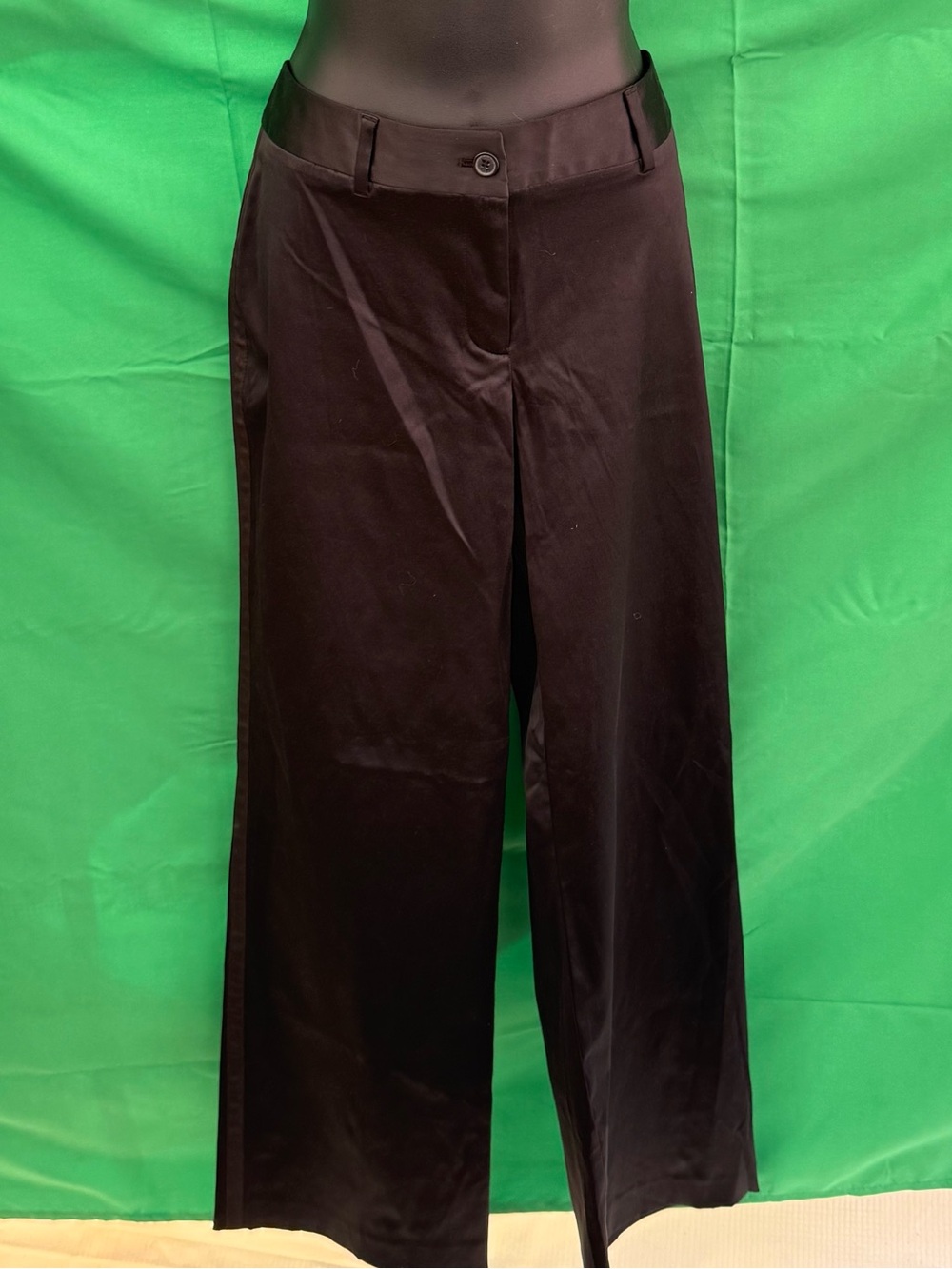 Isaac Mizrahi for Target Wide Leg Trousers Black Size 10 Stretch Dress Pants